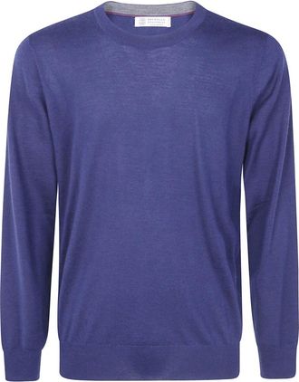Brunello Cucinelli Truien & Vesten, Heren, Blauw, 3Xl, Kasjmier, Trui