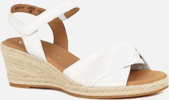 Gabor Womens Moon Womens Wedge Heel Sandals - White - Size: 4.5