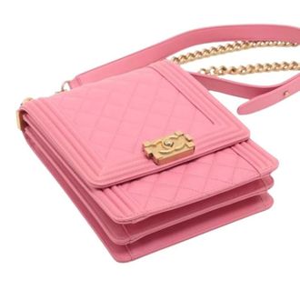 Chanel Pre-owned Vintage Schoudertas - Dames - Pre-owned - Roze - Maat: ONE Size Leer