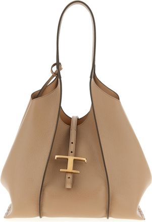 Tod's T Timeless Borse A Spalla E Tracolla Beige-Donna