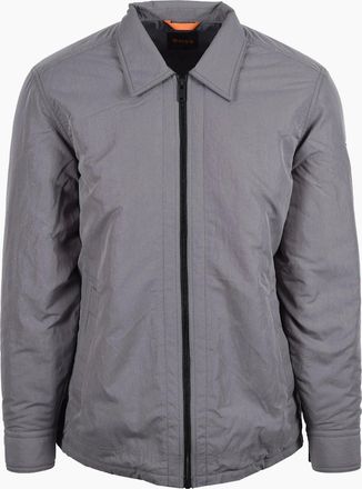 HUGO BOSS Mens Boss Orange Leejay Overshirt Open grey - Size: 40
