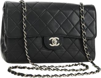 Chanel Pre-owned Vintage Schoudertas - Dames - Vintage Schoudertas - Zwart - ONE Size - Leer - Vintage
