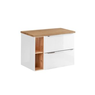 Petits Meubles Mueble bajo lavabo 80cm 2 nichos tableros laminados blanco