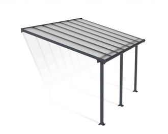 Palram Patio Cover Olympia 3 x 4.25 Clear - L425 x W300 x H305 cm - Grey