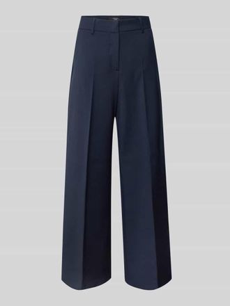 Max Mara Loose Fit Weite Hose aus reiner Schurwolle Modell VISIVO in Marine, Gr&ouml;&szlig;e 46