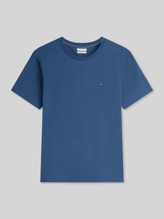 Tommy Hilfiger Regular Fit T-Shirt aus reiner Baumwolle in Petrol, Gr&ouml;&szlig;e XXL