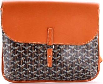 Goyard Coursier Messenger Bag Coated Canvas and Leather