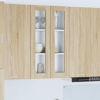 vidaXL vidaXL Armadio pensile con porta Rovere Sonoma 60 x 31 x 100 cm