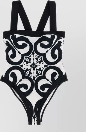 Goldbergh costella swimsuit high cut legs pattern straps