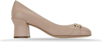 Ferragamo Pumps - Dames - Pumps - Beige - 39 EU - Leer - Schoenen