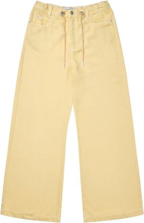 Munthe Wide Jeans - Dames - Loose Fit Jeans - Geel - XL - Jeans
