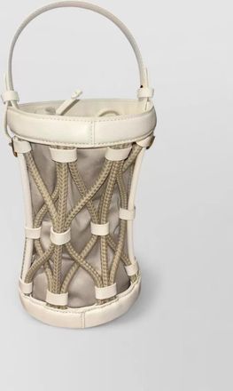 Coccinelle koi bucket bag handle rope detail
