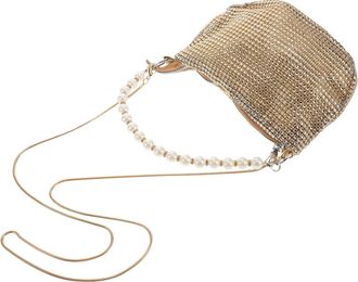 UPKOCH Pearl Handbag Shoulder Bag for Women Elegant Prom Clutch Purse Gold Casual Spring Tote Evening Party Bag for Wedding Guests