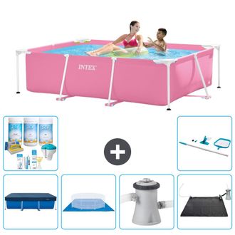 Intex Piscina Con Estructura Rectangular - 220x150x60 Cm - 7-piezas Scb97