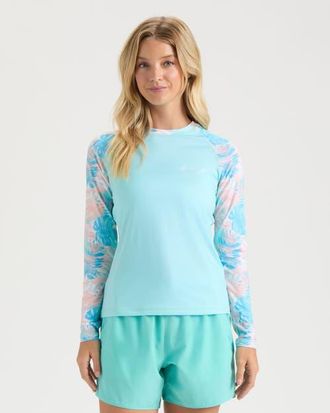 Salt Life On Holiday SLX Performance Long Sleeve Shirt in Light Aruba at Nordstrom, Size Medium