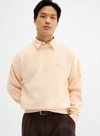 Lacoste Mens Terry-like textured sweatshirt