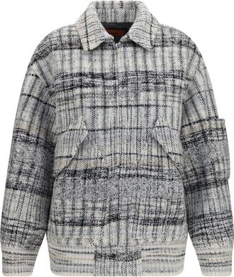 Missoni Multicolor Checks Shirt Collar Jacket