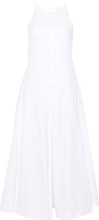 Sportmax White Cotton midi dress