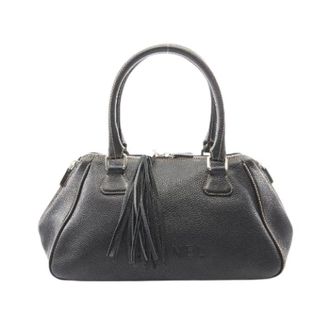 Chanel Pre-owned Logo Fringe Leather Tote Bag - Dames - Pre-owned - Zwart - Maat: ONE Size Leer