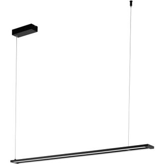 Eglo Eglo - Lampadario a Sospensione Moderno Amontillado Alluminio Nero 2 Luci Led 13,5W
