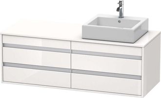 Duravit Duravit - Mueble Bajo Lavabo 550x1400x496m Ketho Con Iluminaci&oacute;n En Taupe Re