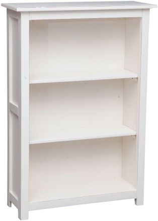 Biscottini International Biscottini - Peque&ntilde;a Biblioteca De Estilo Country De Madera Maciza De Tilo Acabada Con Efecto Blanco Envejecido 68x25x98 Cm