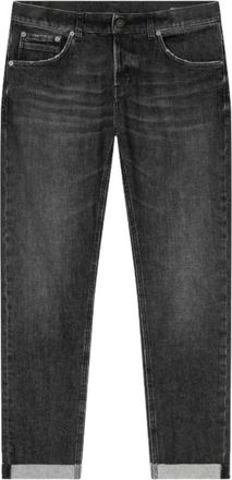 Dondup Zwarte Broek George - Heren - Slim Fit Jeans - Zwart - W36 - Katoen - Jeans