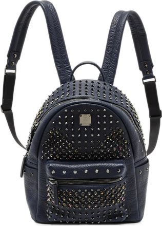 MCM Zaino Stark con borchie - Blu