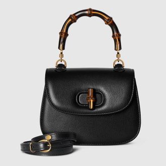 Gucci Bamboo 1947 Mini Bag, Black, Leather