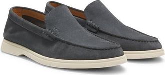 BOSS Sienne Moc Toe Loafer in Dark Grey at Nordstrom, Size 12Us