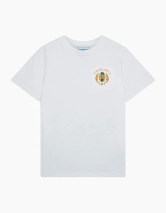 Casablanca Mens Casablanca Joyaux DAfrique Tennis Club White T-Shirt - Size: 42