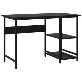 Berkfield Home Computer Desk Black 105x55x72 cm MDF & Metal | Size: 105 x 55 x 72 cm