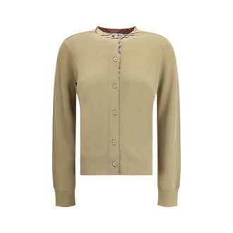 Burberry Brown Wool Oves Aries Womens Cardigan