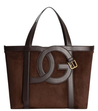 Dolce & Gabbana Brown 3.5 Logo Large Tote