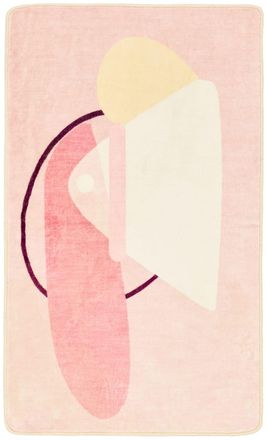 Gino Falcone Alfombra de ba&ntilde;o mullida - rosa multi 70x120 cm