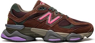 New Balance 9060 Rich Oak/Burgundy sneakers - unisex - Calf Suede/Mesh/Fabric/Rubber - 8.5 - Red