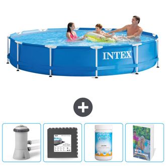 Intex Piscina Con Estructura Redonda - 366x76 Cm - 7-piezas Scb109