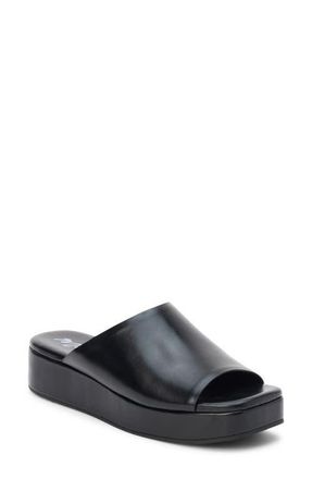 Matisse Footwear Lido Platform Wedge Slide Sandal in Black at Nordstrom, Size 7