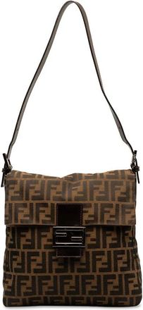 Fendi Pre-owned Shoulder Bags, female, Brown, Size: ONE SIZE Pre-owned Textile Shoulder Bag