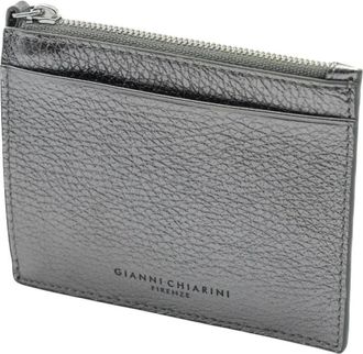 Gianni Chiarini Portadocumenti - Dames - Portefeuilles - Grijs - ONE Size - Leer - Accessoires