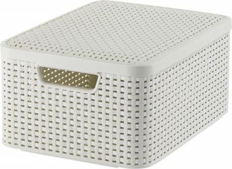 Curver Curver Caja De Almacenamiento Con Tapa Style M 18 L Blanco Crema