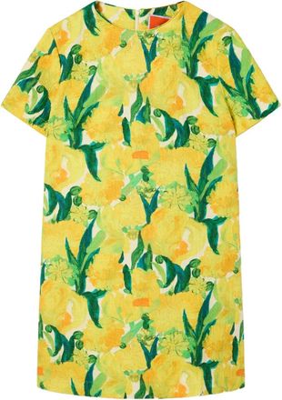 La DoubleJ Abito corto Swing con stampa limoni - Giallo