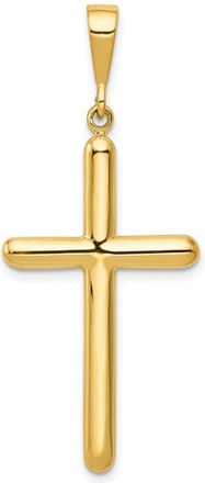 Diamond2Deal 14k Yellow Gold Cross Pendant