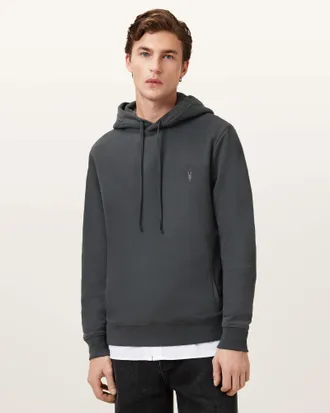 AllSaints Raven Pullover Ramskull Hoodie