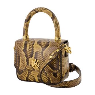Amiri Ma Calfskin Leather Top Handle Bag - Brown