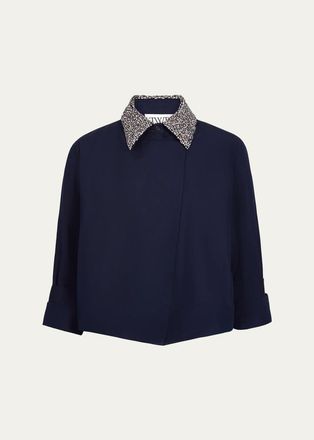 TWP New Chapter Crystal-Collar Cotton Shirt
