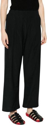 Apuntob Wide Trousers, female, Black, Size: M Pleated Wide-Leg Trousers