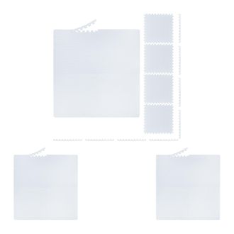 Relaxdays Suelo Goma, 60x60cm, 16 Esterilla Fitness Con Borde, Goma Eva, 3m&sup2;, Gimnasio, Alfombra Puzle, Protector, Blanco