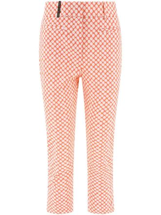 PESERICO Polka-Dots Pants - women - Elastane/Cotton - 38 - Pink