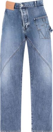 J.W.Anderson Blue Twisted Workwear High-Waisted Jeans
